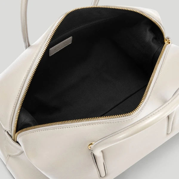 Demellier The Midi Stockholm in Chalk Tote Bag, view 4