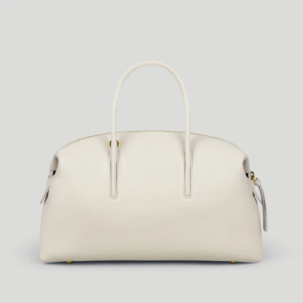 Demellier The Midi Stockholm in Chalk Tote Bag, view 6