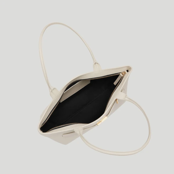 Demellier The New York Shoulder in Chalk Crossbody Bag, view 4