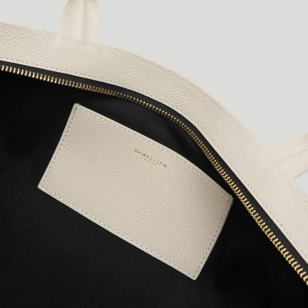 Demellier The New York Shoulder in Chalk Crossbody Bag, view 5