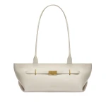 Demellier The New York Shoulder in Chalk Crossbody Bag