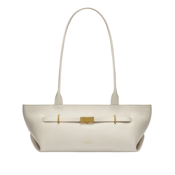 Demellier The New York Shoulder in Chalk Crossbody Bag