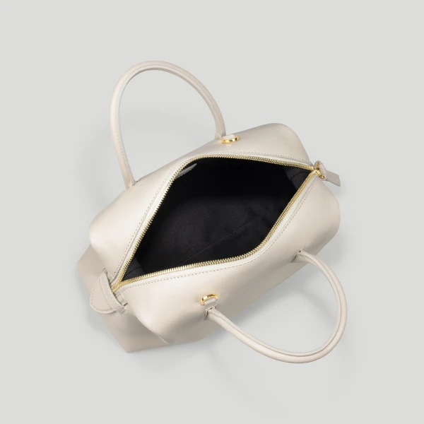 Demellier The Small Stockholm in Chalk Tote Bag, view 3