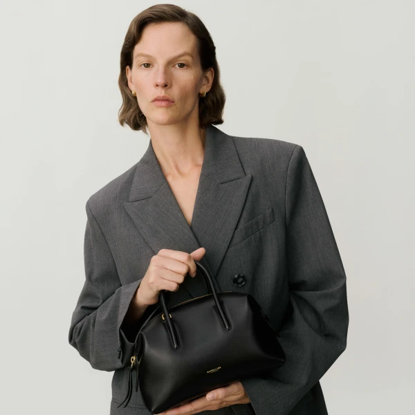 Demellier The Small Stockholm in Chalk Tote Bag, view 6