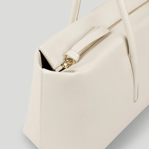 Demellier The Stockholm Shoulder in Chalk Crossbody Bag, view 5