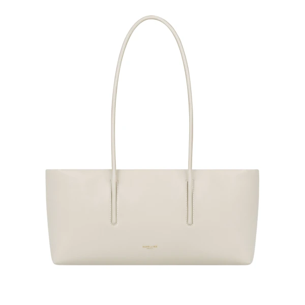 Demellier The Stockholm Shoulder in Chalk Crossbody Bag