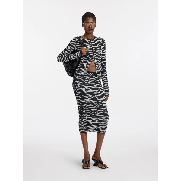 The Attico White and black cardigan, view 2