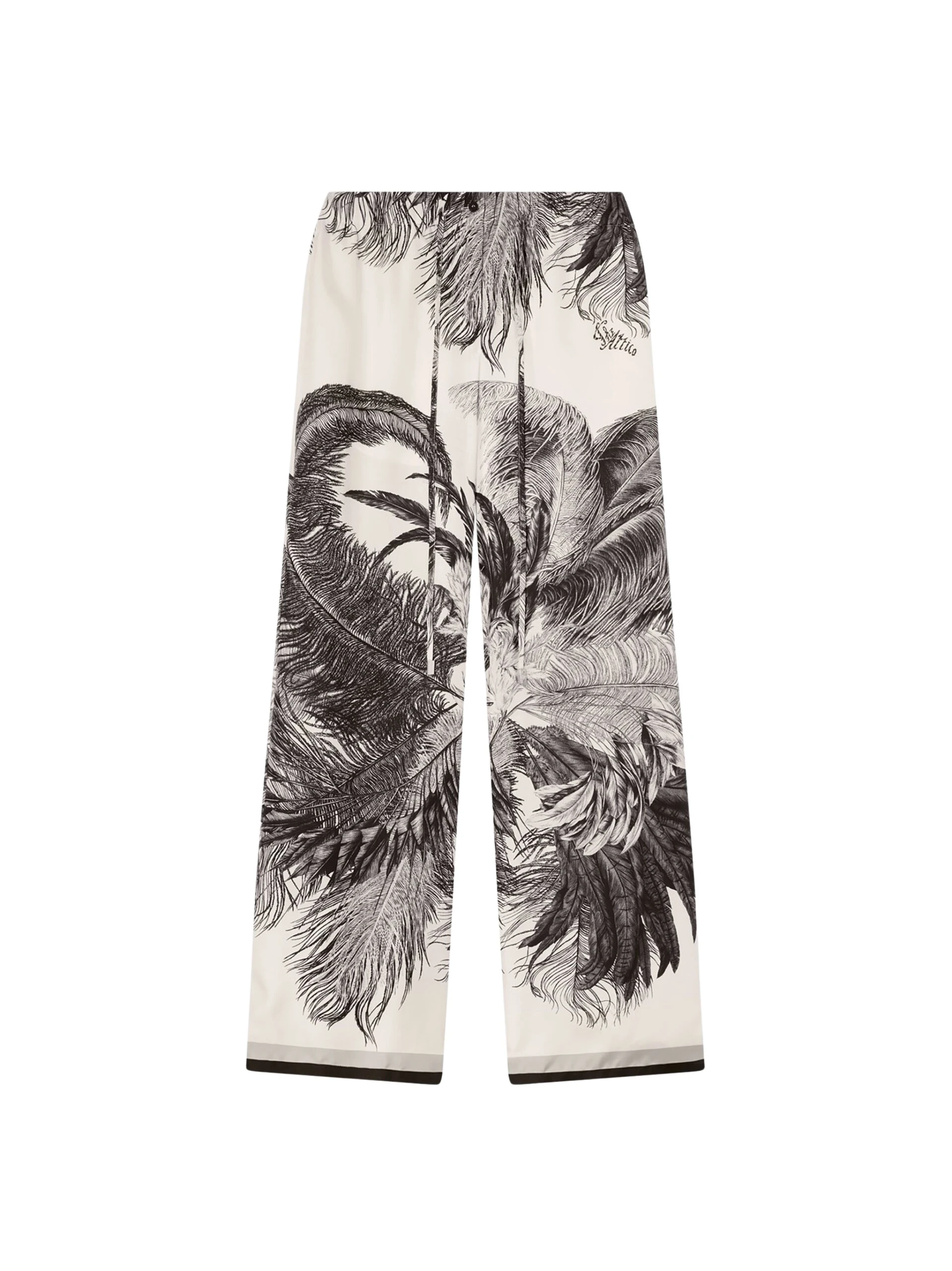 The Attico White and black long pant