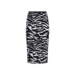 The Attico White and black midi skirt