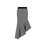 The Attico White and black midi skirt