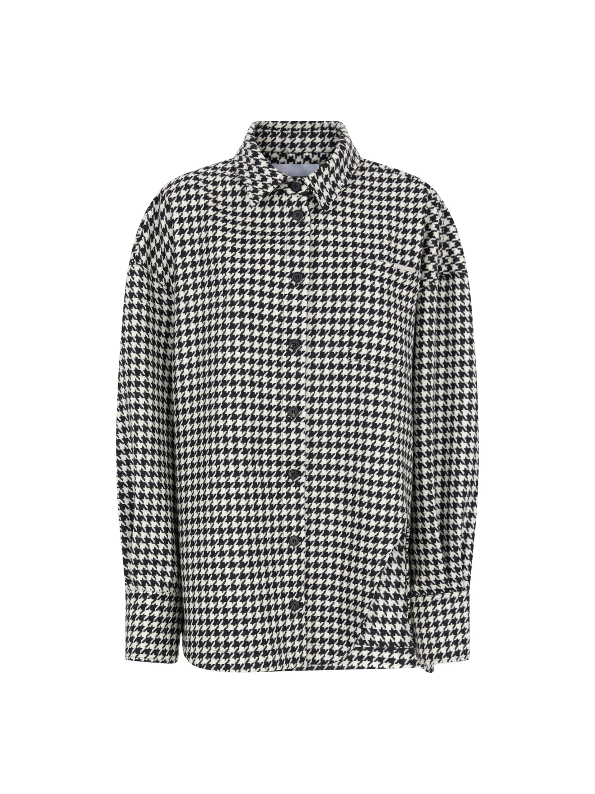 The Attico White and black overshirt Jacket