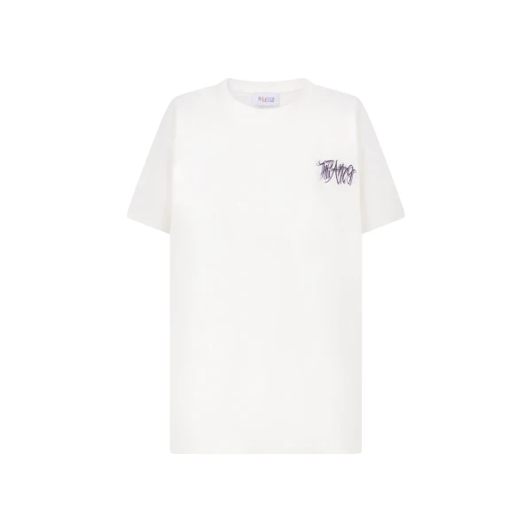 The Attico White and multicolor t-shirt Top