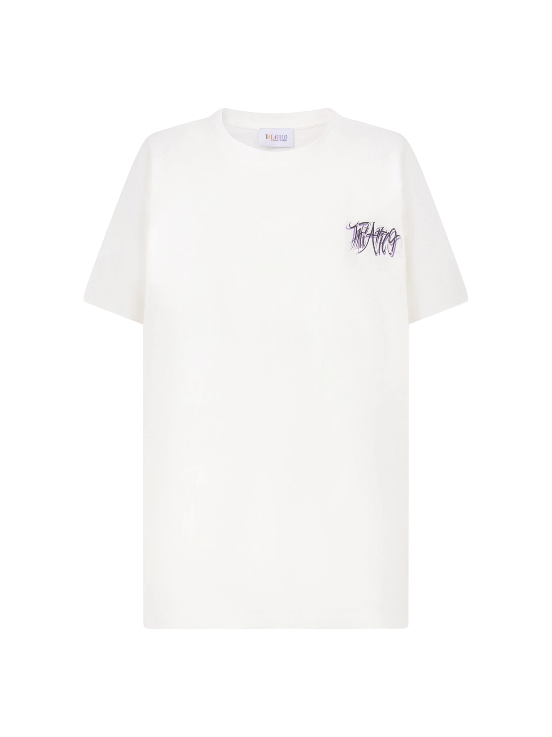 The Attico White and multicolor t-shirt Top