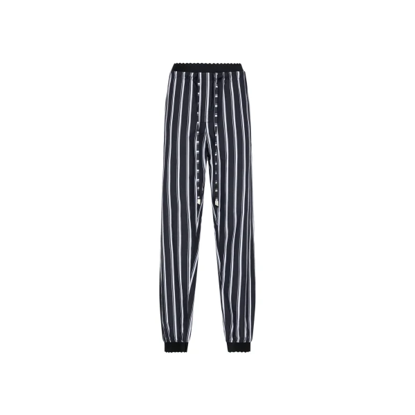 The Attico White and navy blue pants