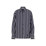 The Attico White and navy blue shirt