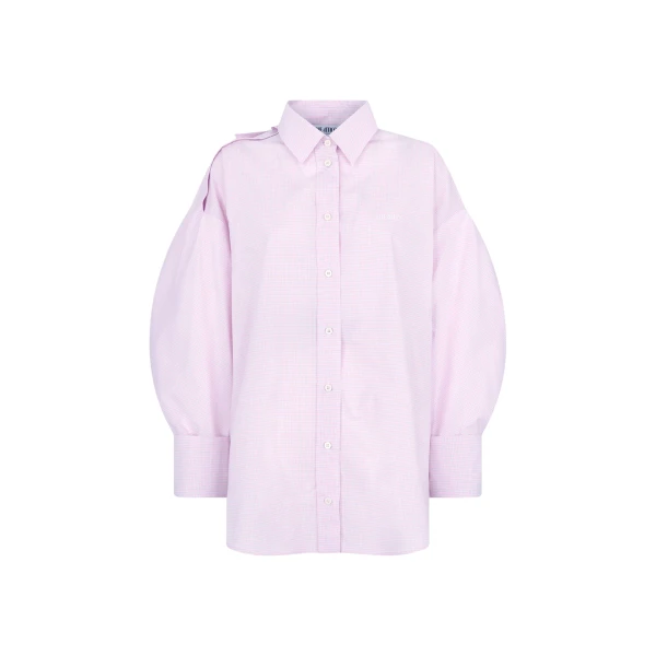 The Attico White and pink shirt