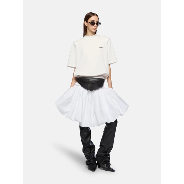 The Attico White midi skirt, view 2