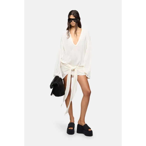 The Attico White mini dress, view 2