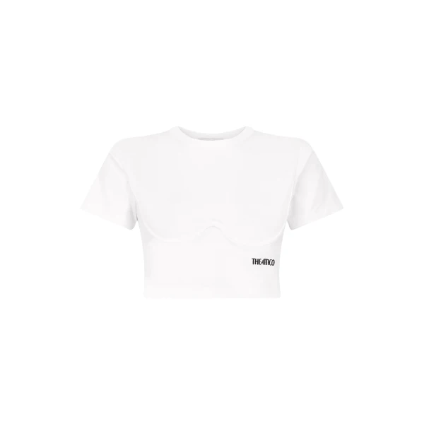 The Attico White t-shirt Top