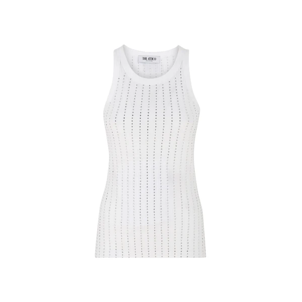 The Attico White tank top