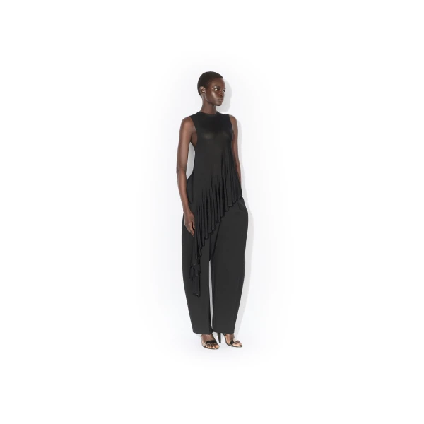 Alaïa Wool Gabardine Round Pants - ALAÏA Pants - Laser Cut Luxury - Shop at Luxury Shoes 