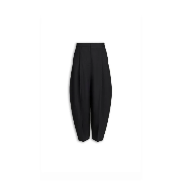 Alaïa Wool Gabardine Round Pants - ALAÏA Pants - Laser Cut Luxury - Shop at Luxury Shoes 