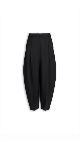 Alaïa Wool Gabardine Round Pants - ALAÏA Pants - Laser Cut Luxury - Shop at Luxury Shoes 