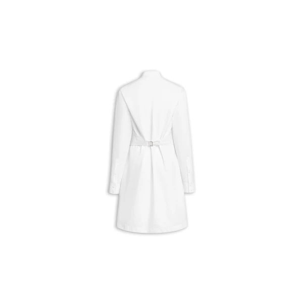 Alaïa Wrap Cotton Poplin Dress - ALAÏA Dresses - Laser Cut Luxury - Shop at Luxury Shoes 