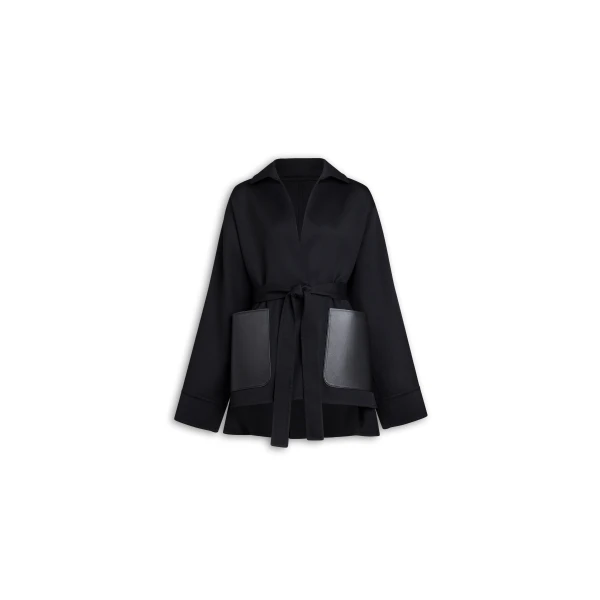 Alaïa Wrap Tailored Wool Jacket - ALAÏA Jackets - Laser Cut Luxury - Shop at Luxury Shoes 