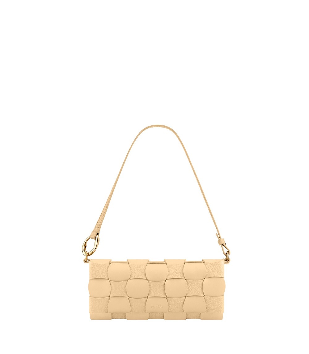 Polène Neiti in Wheat Neiti in Wheat - Shoulder & Crossbody Bags - Parisian Luxury Leather Bag at Luxury Shoes 