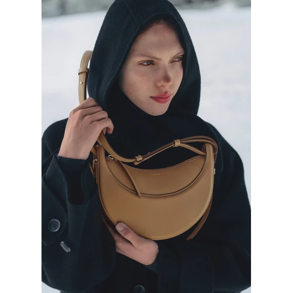Polene Numéro Dix in Ocher Bag, view 2