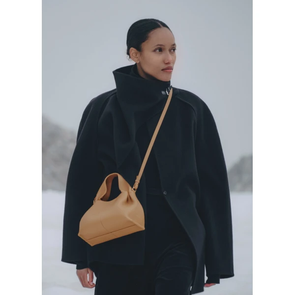 Polene Numéro Neuf Mini in Ocher Bag, view 4
