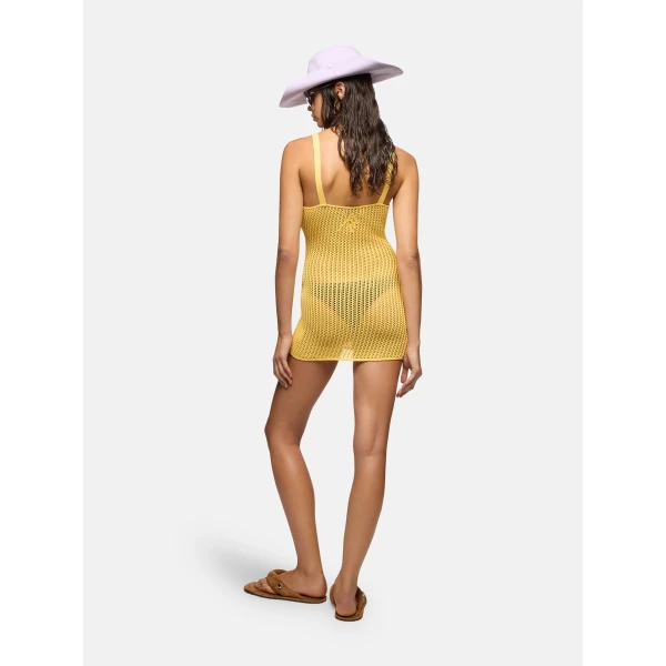 The Attico Yellow mini dress, view 3