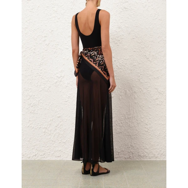 Zimmermann Aster Scarf Maxi Dress, view 4