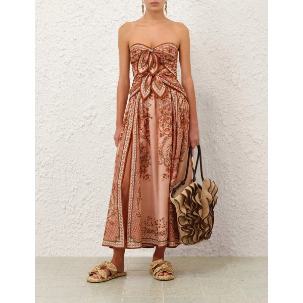 Zimmermann Aster Scarf Midi Dress, view 2