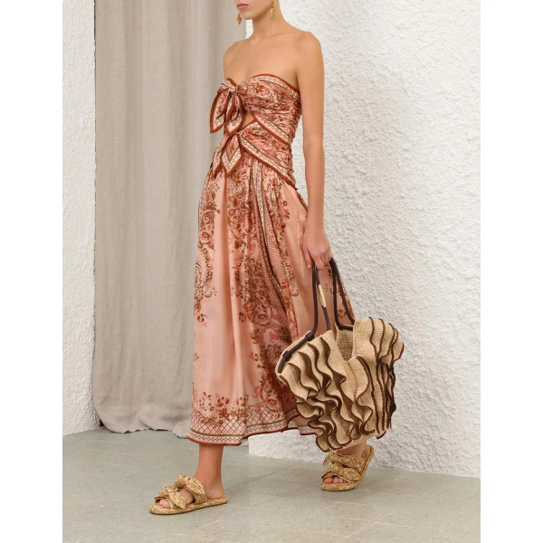 Zimmermann Aster Scarf Midi Dress, view 3