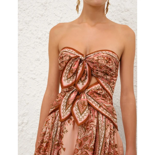Zimmermann Aster Scarf Midi Dress, view 5