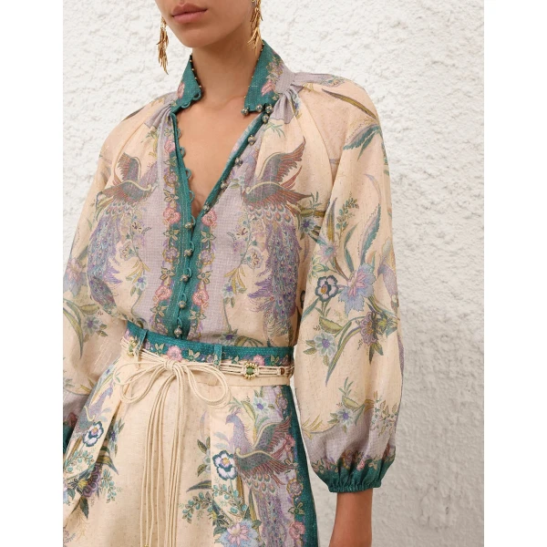 Zimmermann Indra BIllow Blouse, view 5