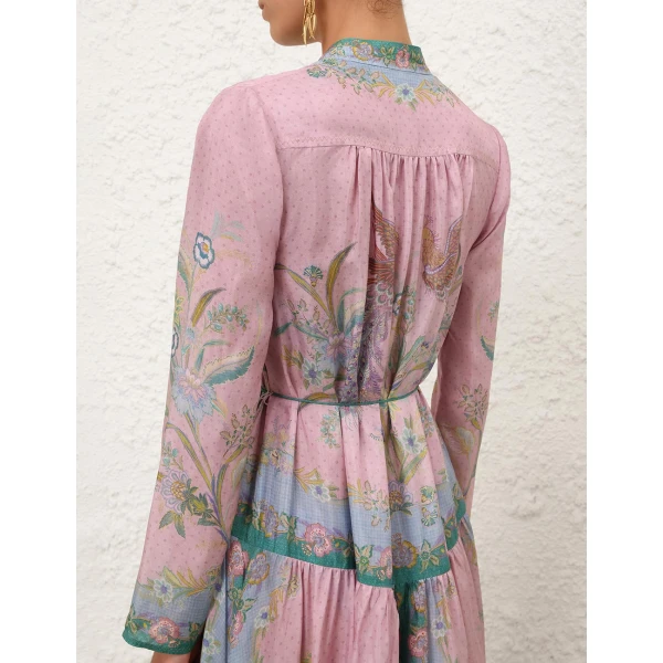 Zimmermann Indra Long Sleeve Maxi Dress, view 5