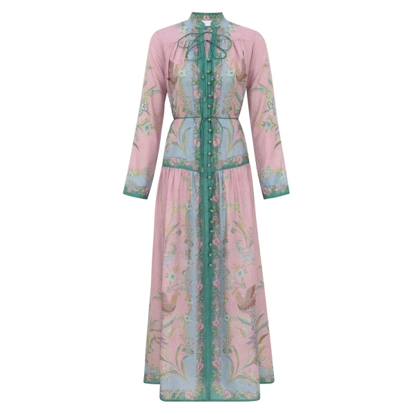 Zimmermann Indra Long Sleeve Maxi Dress