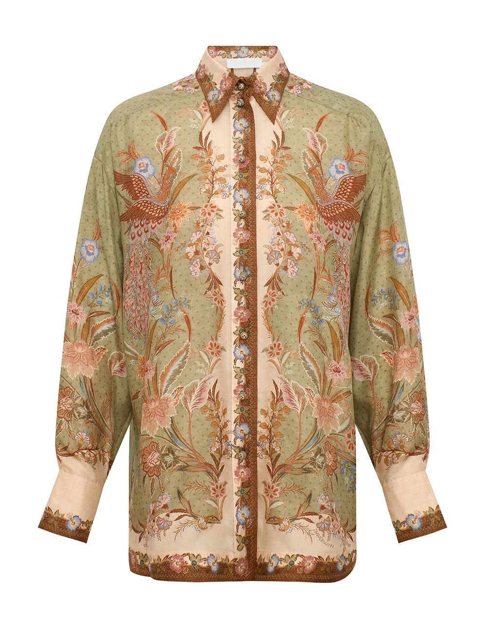 Zimmermann Indra Relaxed Shirt | Ready to Wear Collection Luxury Shoes Zimmermann Indra Relaxed Shirt