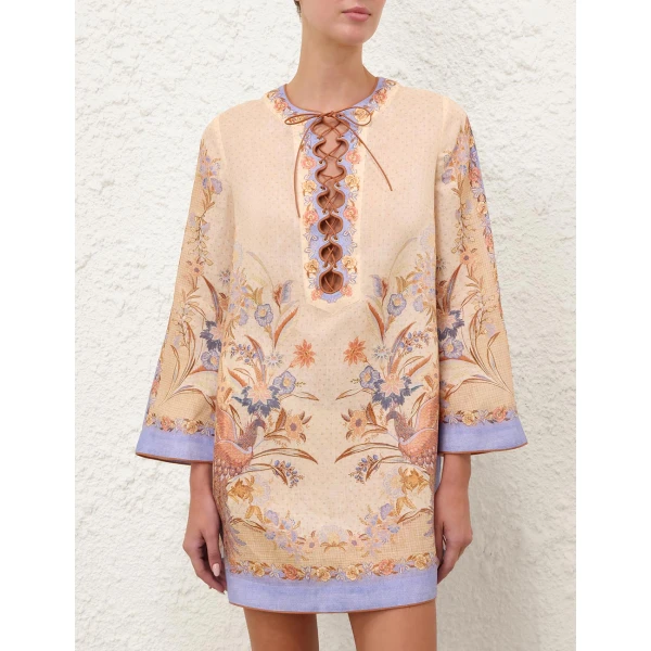 Zimmermann Indra Tunic Mini Dress, view 2
