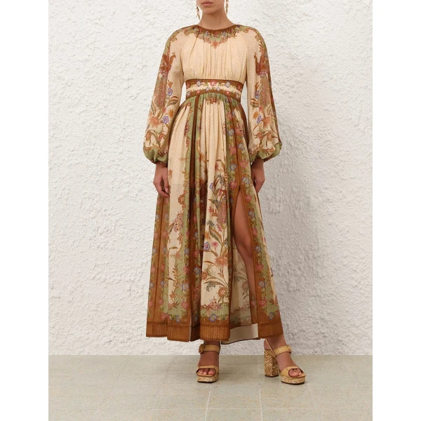 Zimmermann Indra Waisted Maxi Dress, view 2