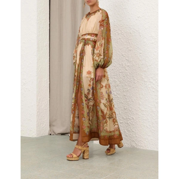 Zimmermann Indra Waisted Maxi Dress, view 3