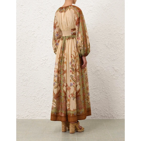 Zimmermann Indra Waisted Maxi Dress, view 4