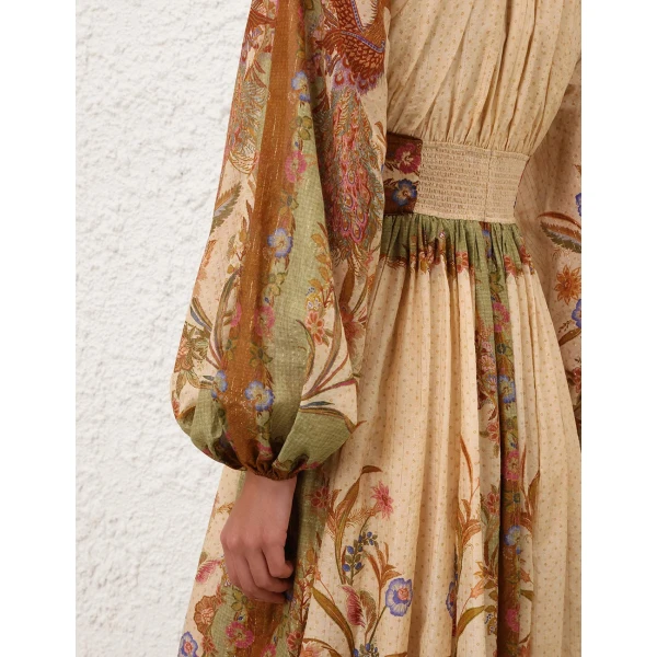 Zimmermann Indra Waisted Maxi Dress, view 5