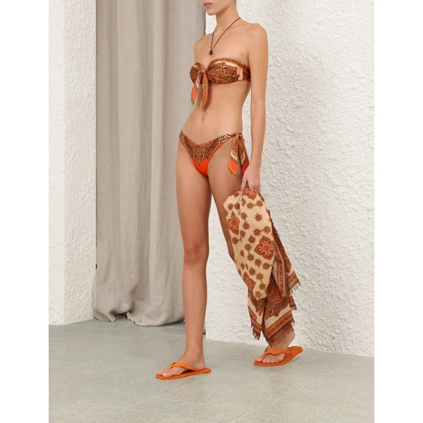 Zimmermann Mahon Scarf Tie Bikini Top, view 3