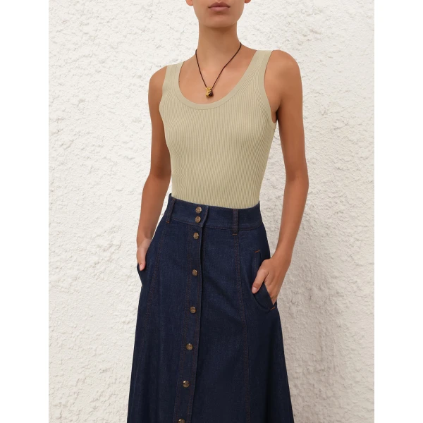 Zimmermann Mahon Scoop Tank Top, view 2