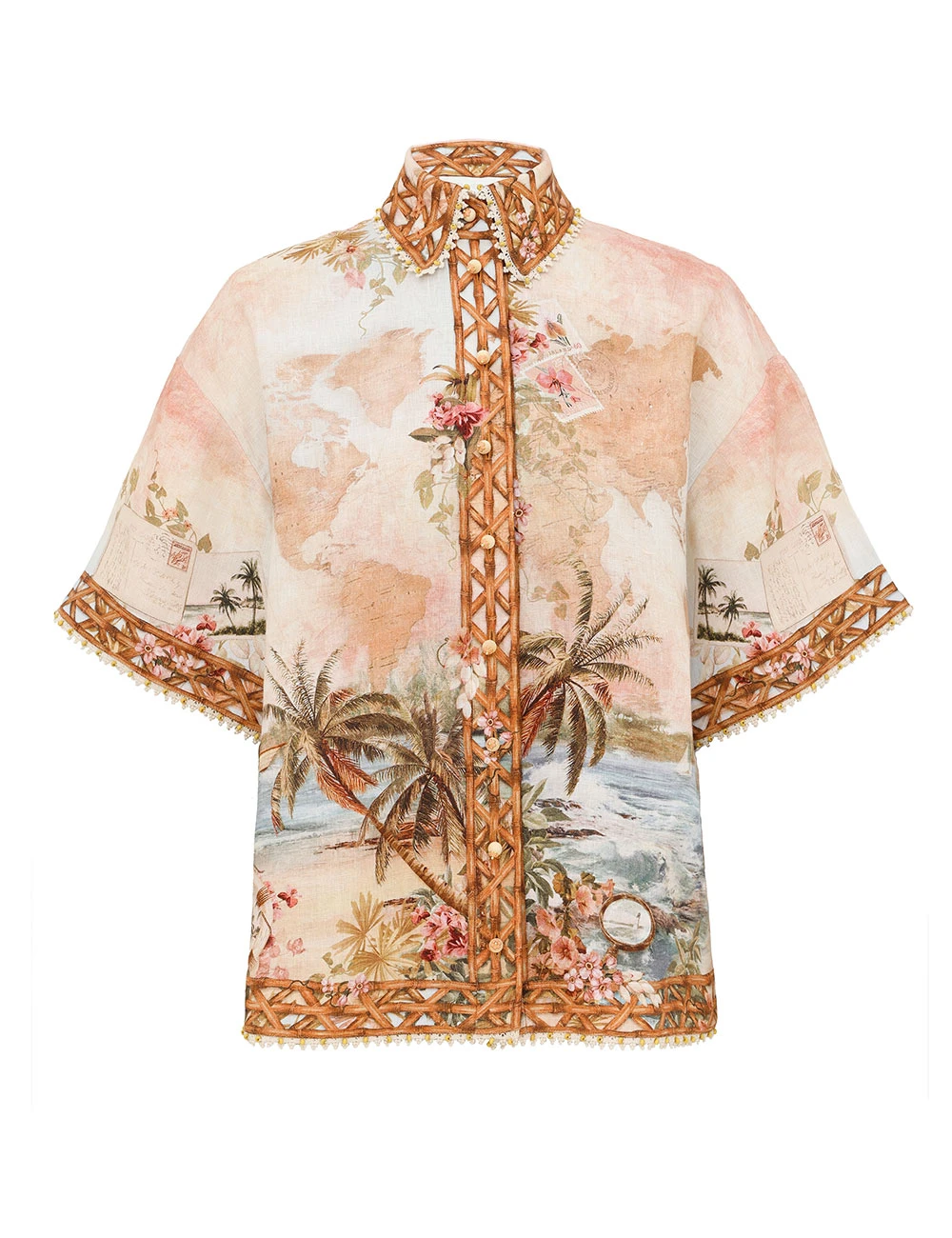 Zimmermann Mahon Shirt | Ready to Wear Collection Luxury Shoes Zimmermann Mahon Shirt