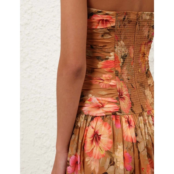 Zimmermann Mahon Tie Front Midi Dress, view 4